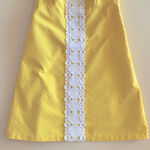 Lilly Pulitzer Jacqueline Shift Dress Yellow Sz 00 - Picture 2 of 9